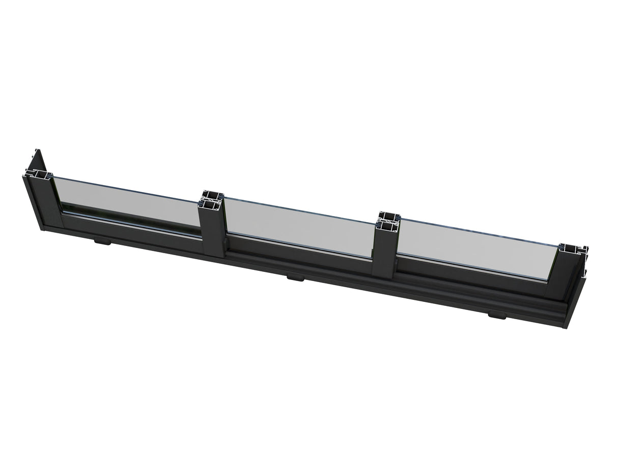 Saga L (4,2x4,2 m | 16,6 m² | 120x120 mm) Kiinteä lasipaviljonki tai kesähuone pihaan