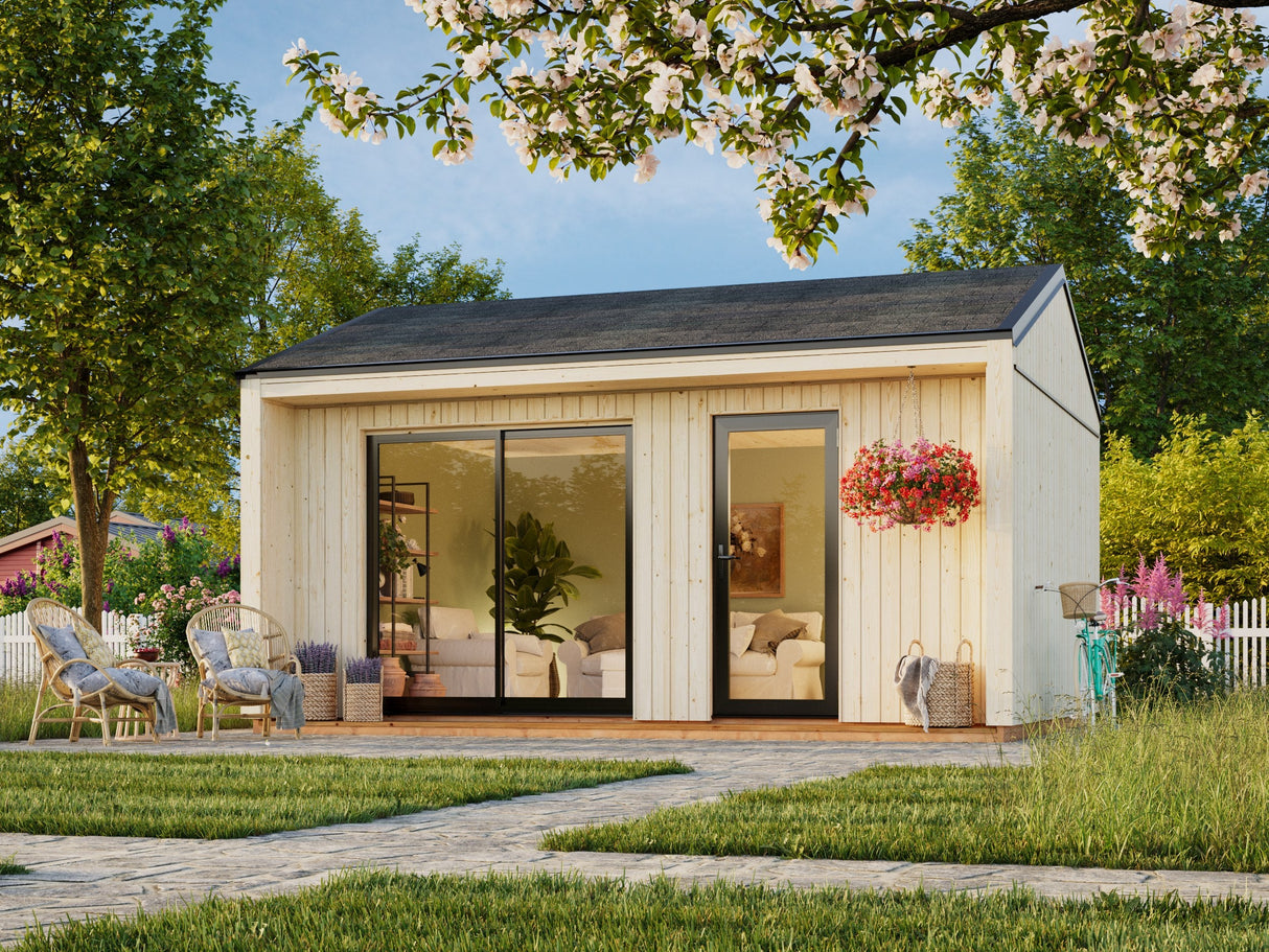 Rebekka M (5,6x4,5 m | 19,4 m² | 18 mm) Eristysvalmis pohjoismainen tiny house