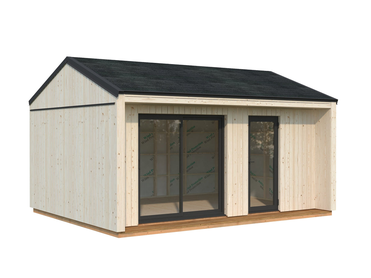 Rebekka M (5,6x4,5 m | 19,4 m² | 18 mm) Eristysvalmis pohjoismainen tiny house