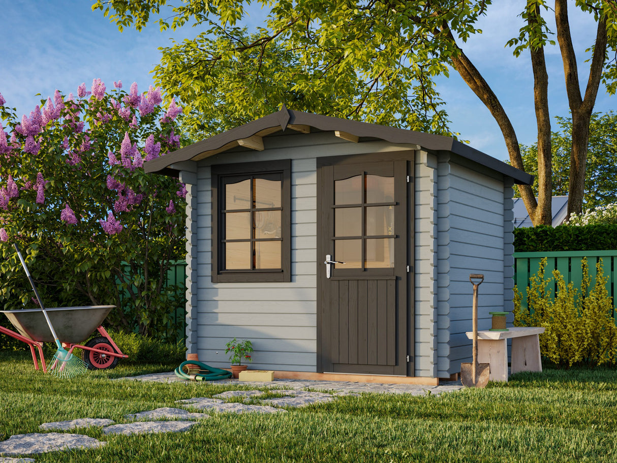 Emma S (2,6x2,2m | 4,6m² | 28mm) Kompakti alppityylinen vierasmaja