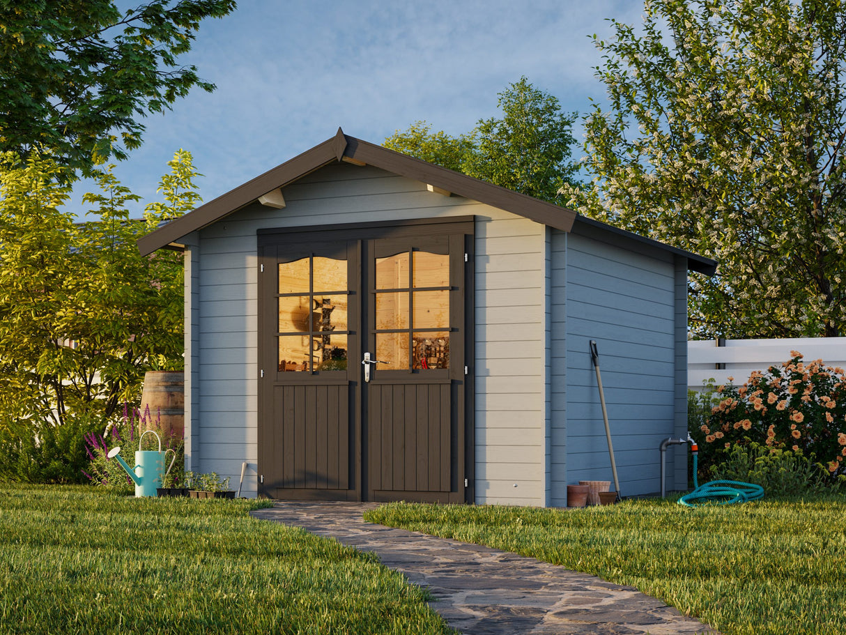 Lotta S (3x3m | 7,3m² | 28mm) Kevythirsinen pihavarasto