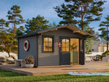 Emma M (3,8x3,2m | 10,4m² | 34mm) Alppityylinen pihamökki