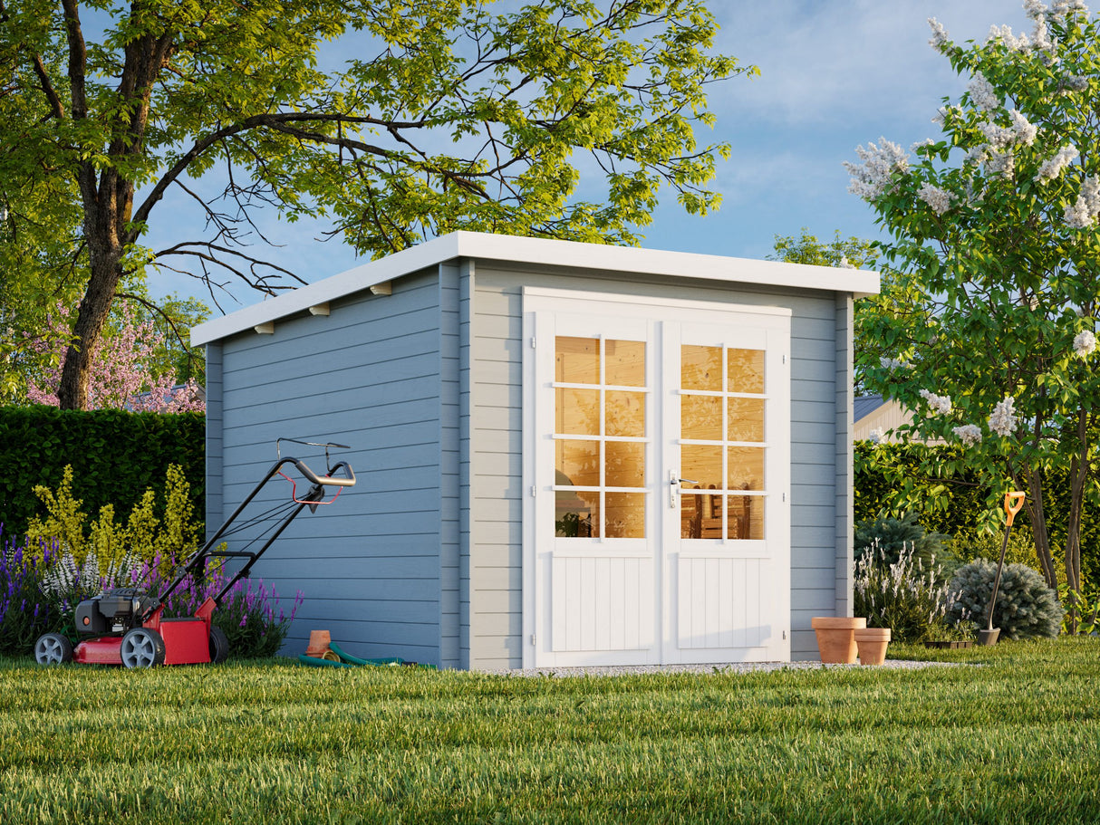 Ella (2,6x3,2m | 6,9m² | 28mm) Pieni pulpettikattoinen kesähuone
