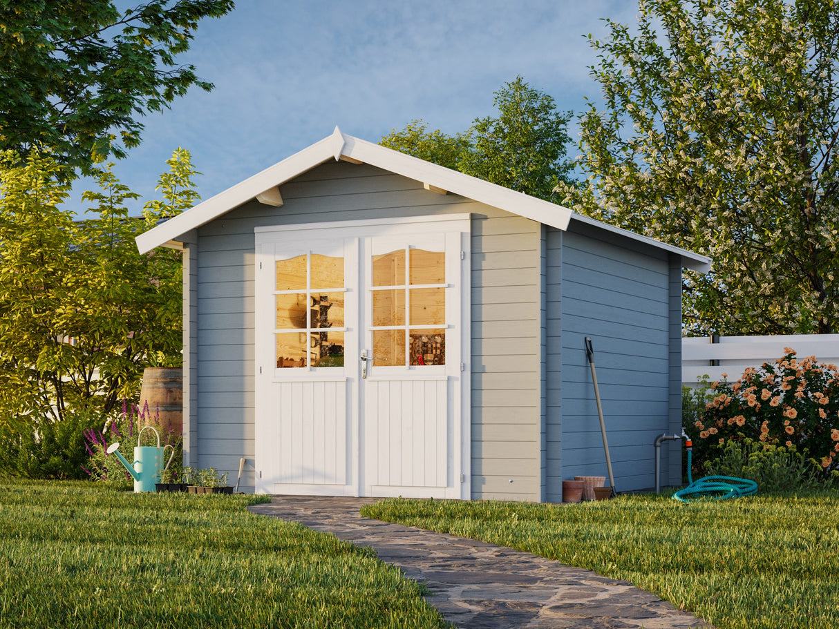 Lotta S (3x3m | 7,3m² | 28mm) Kevythirsinen pihavarasto