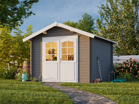 Lotta S (3x3m | 7,3m² | 28mm) Kevythirsinen pihavarasto