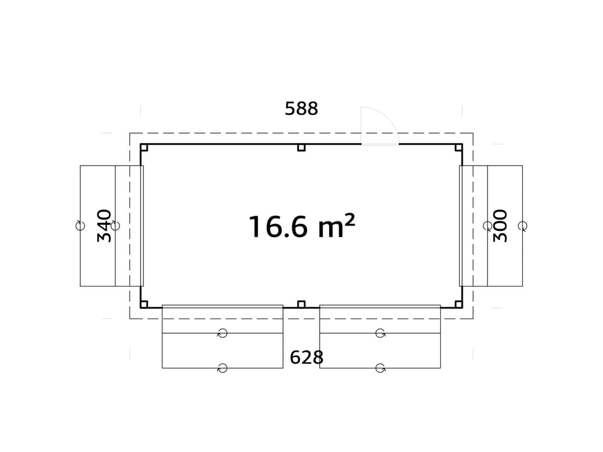 Lenna 312 (5,9x3m | 16,6m²)