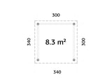 Lenna 301 (3x3m | 8,3m²)