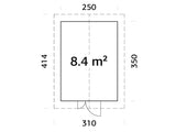 Puuliiteri Samuel (2,7x3,7m | 8,4m² | 34mm)