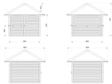 Bianca 102 (3x3m | 8,3m²) kulmapuutarhabaari