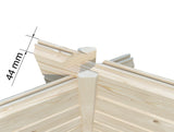 Hanna (5,7x4,2m | 20,3m² | 44mm) Tilava huvimaja