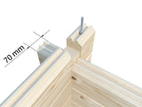 Heidi M (6,4x3,6m | 19,7m² | 70mm) Moderni kesämökki