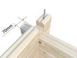 Helena L (5,3x4,1m | 18,6m² | 70mm) Perinteinen vierasmaja