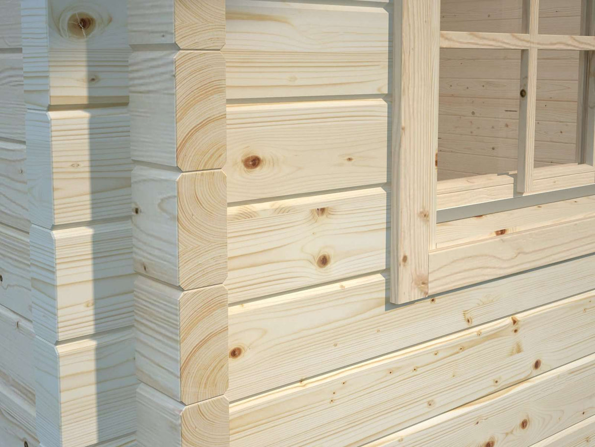 Helena S (4,7x3,8m | 15,1m² | 70mm) Perinteinen vierasmaja