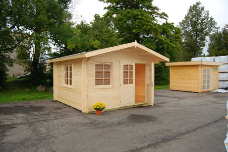 Alaska 1 (3,8x3,8m | 12m² | 70mm) Hirsimökki
