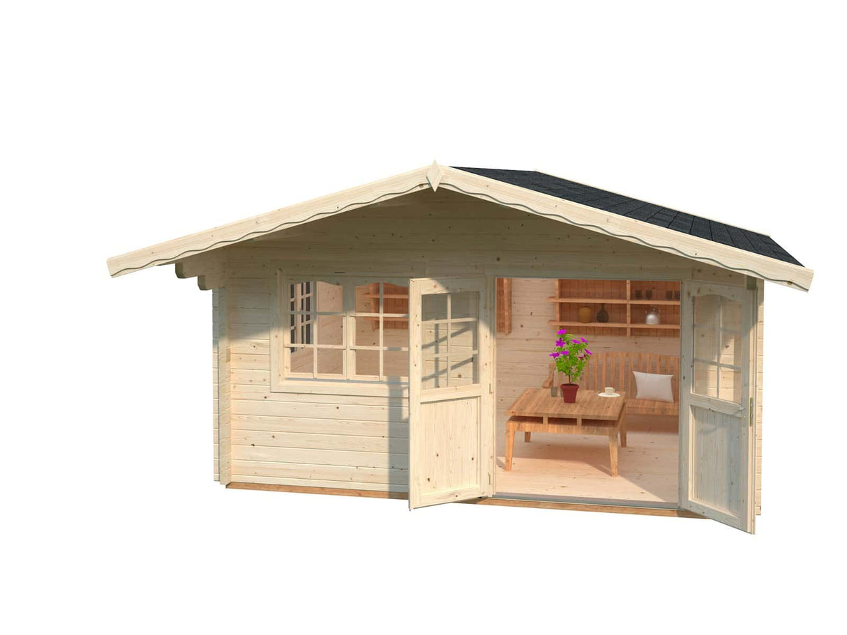 Helena S (4,7x3,8m | 15,1m² | 70mm) Perinteinen vierasmaja