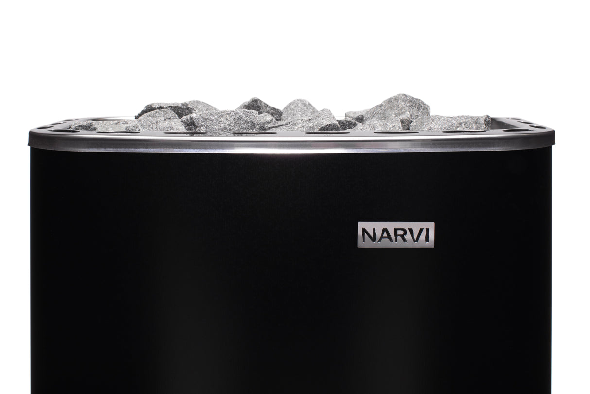 Narvi 9 kW sähkökiuas ja kiuaskivet