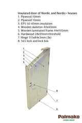 Pernilla (4,5x5,5m | 21,5m²) Tilava moderni puutarhatoimisto