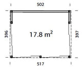 Nova M (5x4m | 17,8m² | 18mm) Paviljonki